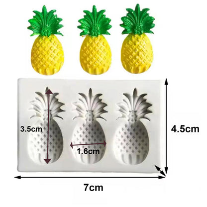 3 Cavity Pineapple Silicone Mold | CFM420 (OWN)