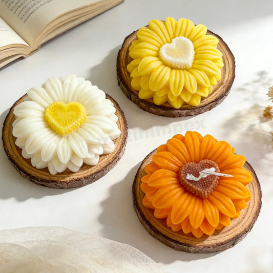 Heart Sunflower Silicone Mold | WCM839