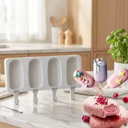 4 Cavity Ice Cream Bar Silicone Mold | CFM433
