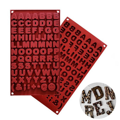 Alphabet Silicone Mold for Chocolate, Resin & DIY Crafts | CFM435