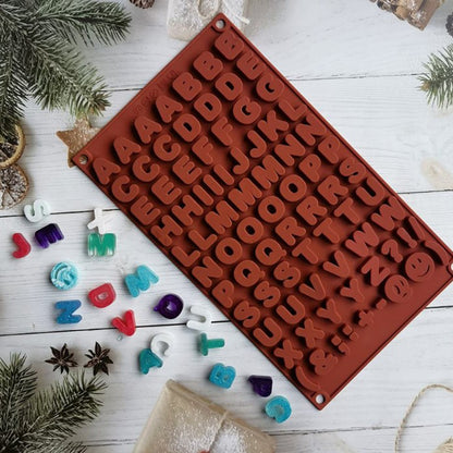Alphabet Silicone Mold for Chocolate, Resin & DIY Crafts | CFM435
