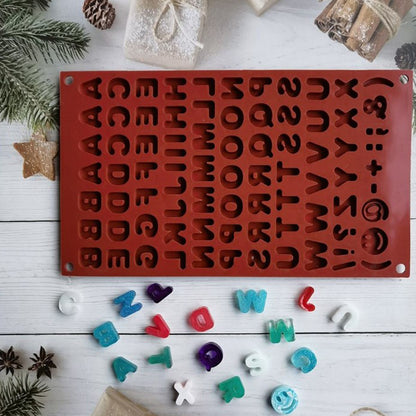 Alphabet Silicone Mold for Chocolate, Resin & DIY Crafts | CFM435