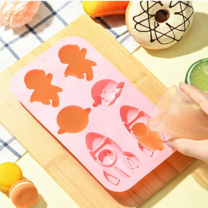 Space Adventure Silicone Mold – Rocket, Astronaut & UFO Shapes | ARM549