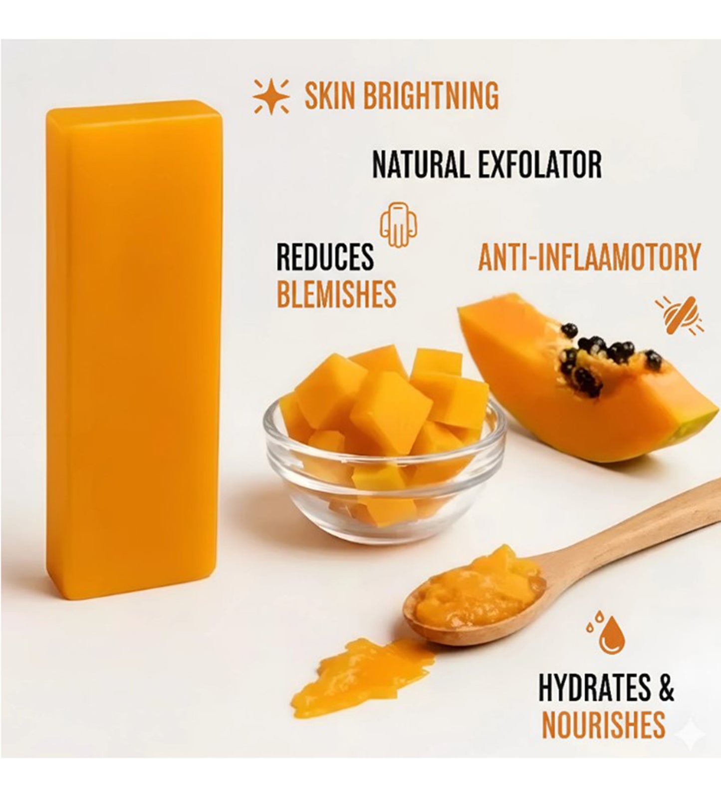 Papaya Milk Solid Premium Soap Base SPB003