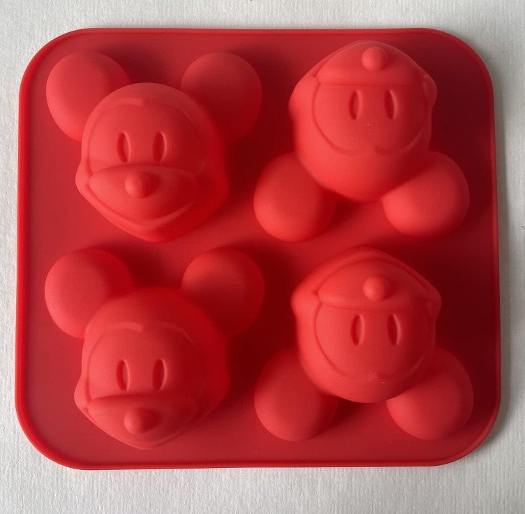 4 cavity Mickey Mouse Silicone  molds | SSM286