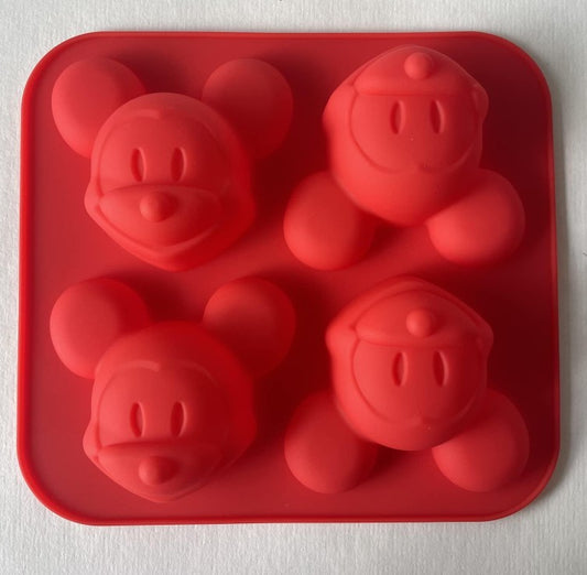 4 cavity Mickey Mouse Silicone  molds | SSM286