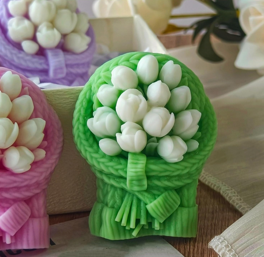 Tulip Flower Basket Silicone Mold | WCM890