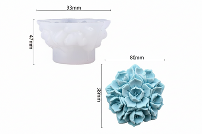 WCM901 Bloom Cluster Candle Mold