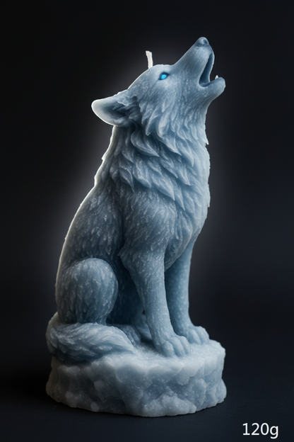 WCM911 Howling Wolf Silicone Candle Mold