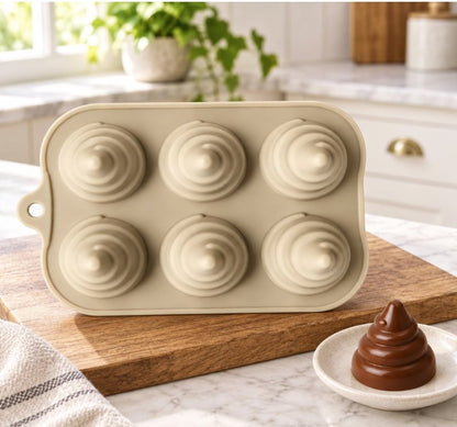 Swirl Dome Annar cracker Silicone Mold – 6 Cavity | MLD-SSM349