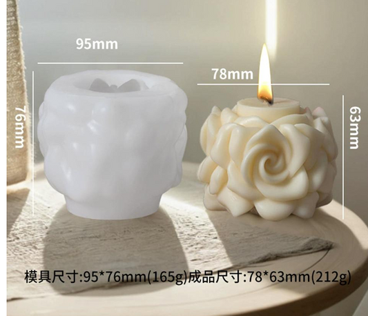 Rose Candle Mold WCM620