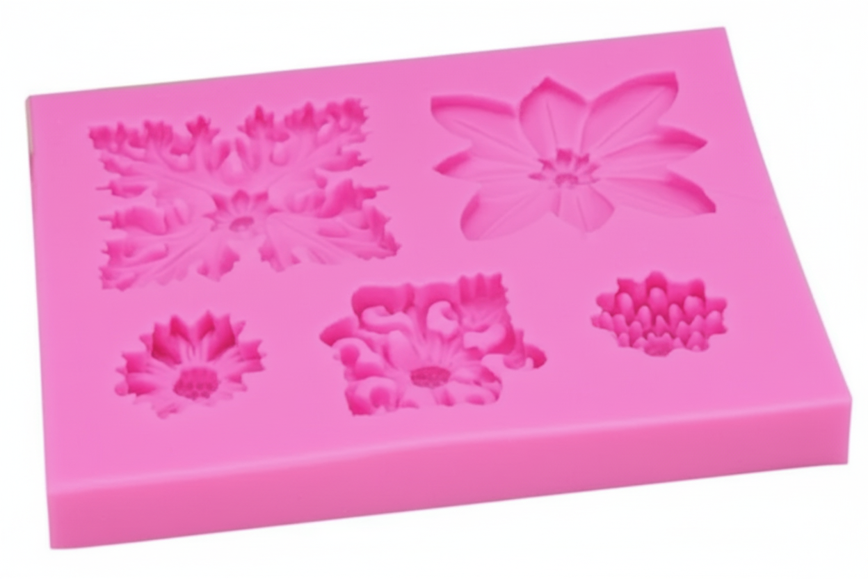 Multi Shape Floral Pattern Silicone Mold | CFM403(own)