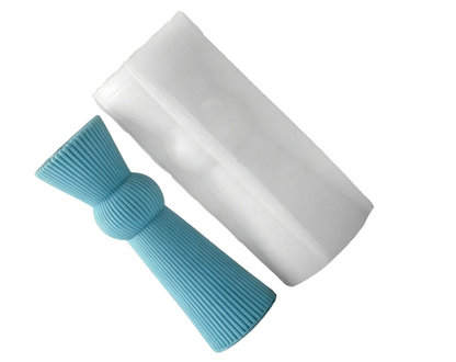 Ribbed Pillar Candle Silicone Mold | WCM875