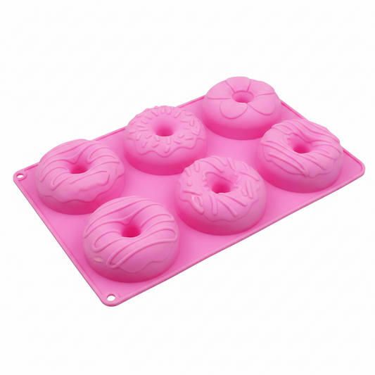 6-Cavity Assorted Donut Silicone Mould | SSM279