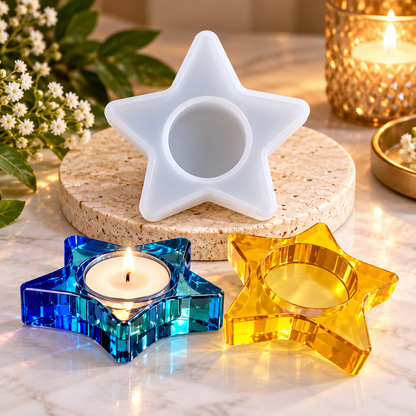 Star Tealight Holder Silicone Mold | MLD-ARM597