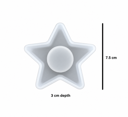 Star Tealight Holder Silicone Mold | MLD-ARM597