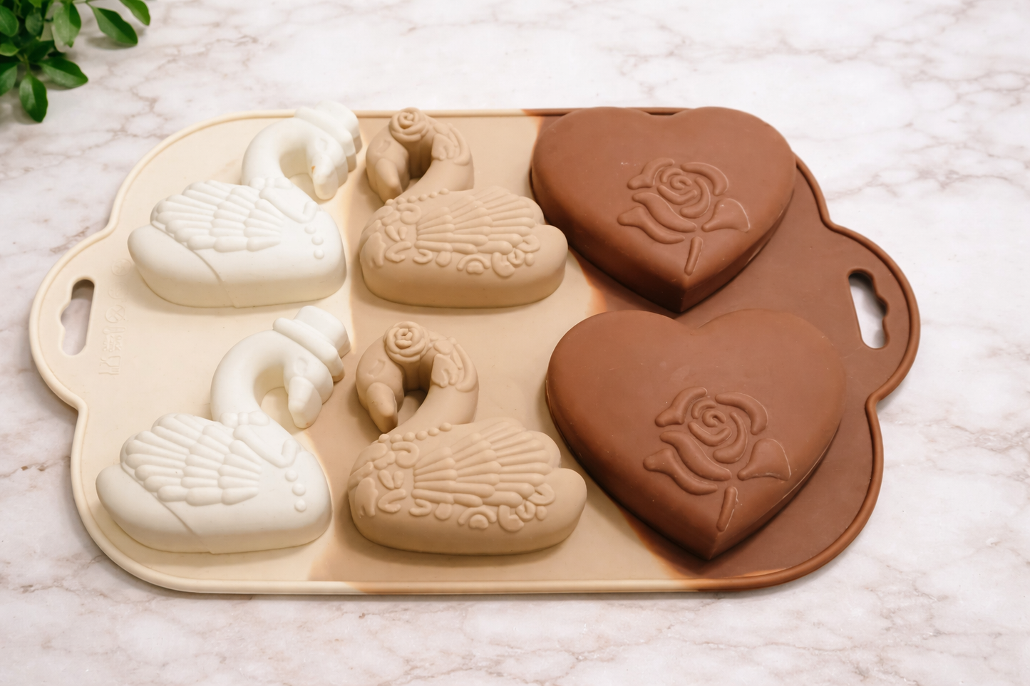 Swan & Heart Shape Silicone Mold | SSM280