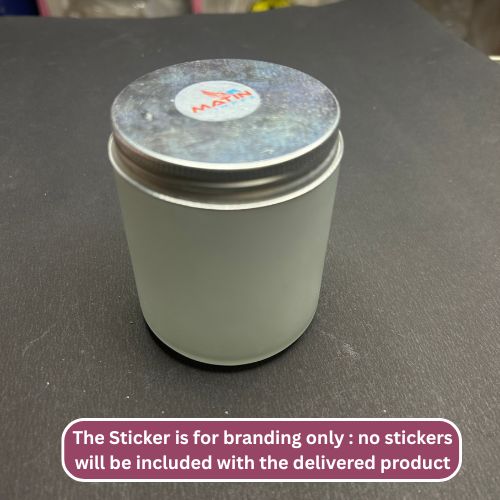250ml Frosted Silver Cap 6 pcs PM235