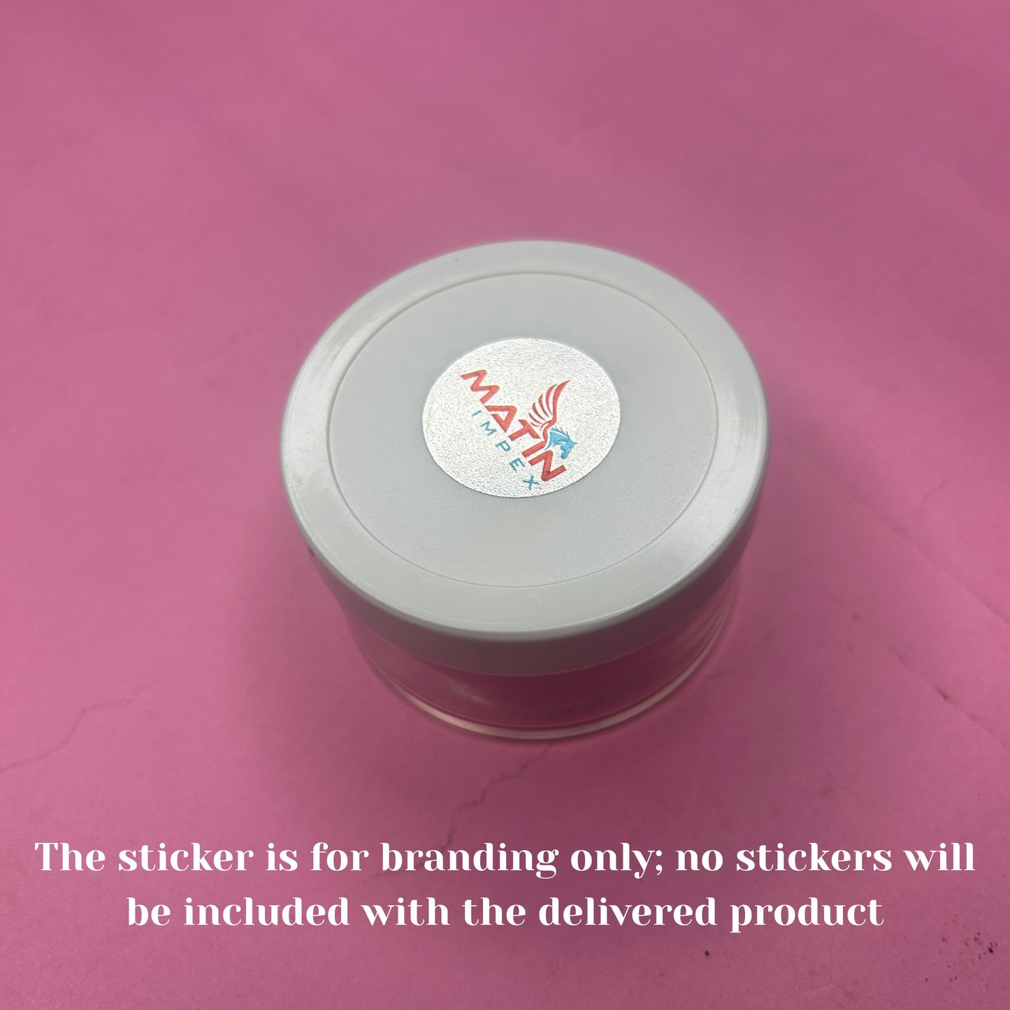 50g Acrylic Jar White Cap PM082