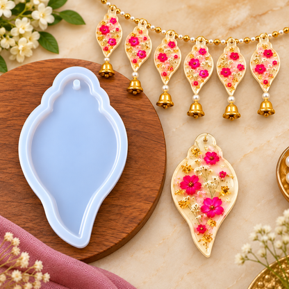 Sankh Toran Hanging Pendant Silicone Mold