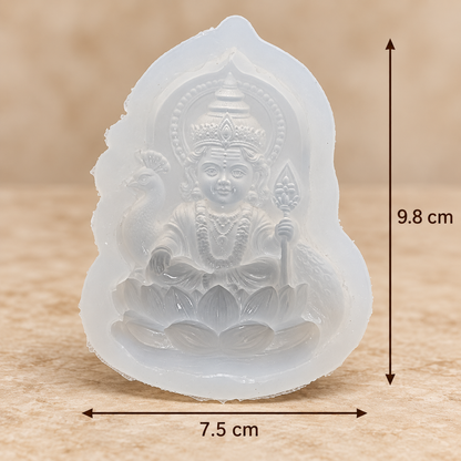 Bal Kartikeya with Peacock Silicone Mold | MLD-ARM599[OWN]