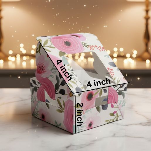 Flower box : 4 x 4 x 2 inch (pack of 10 pcs) MQ003