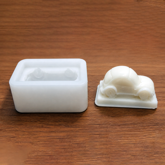 Vintage Beetle Car Silicone Mold 
