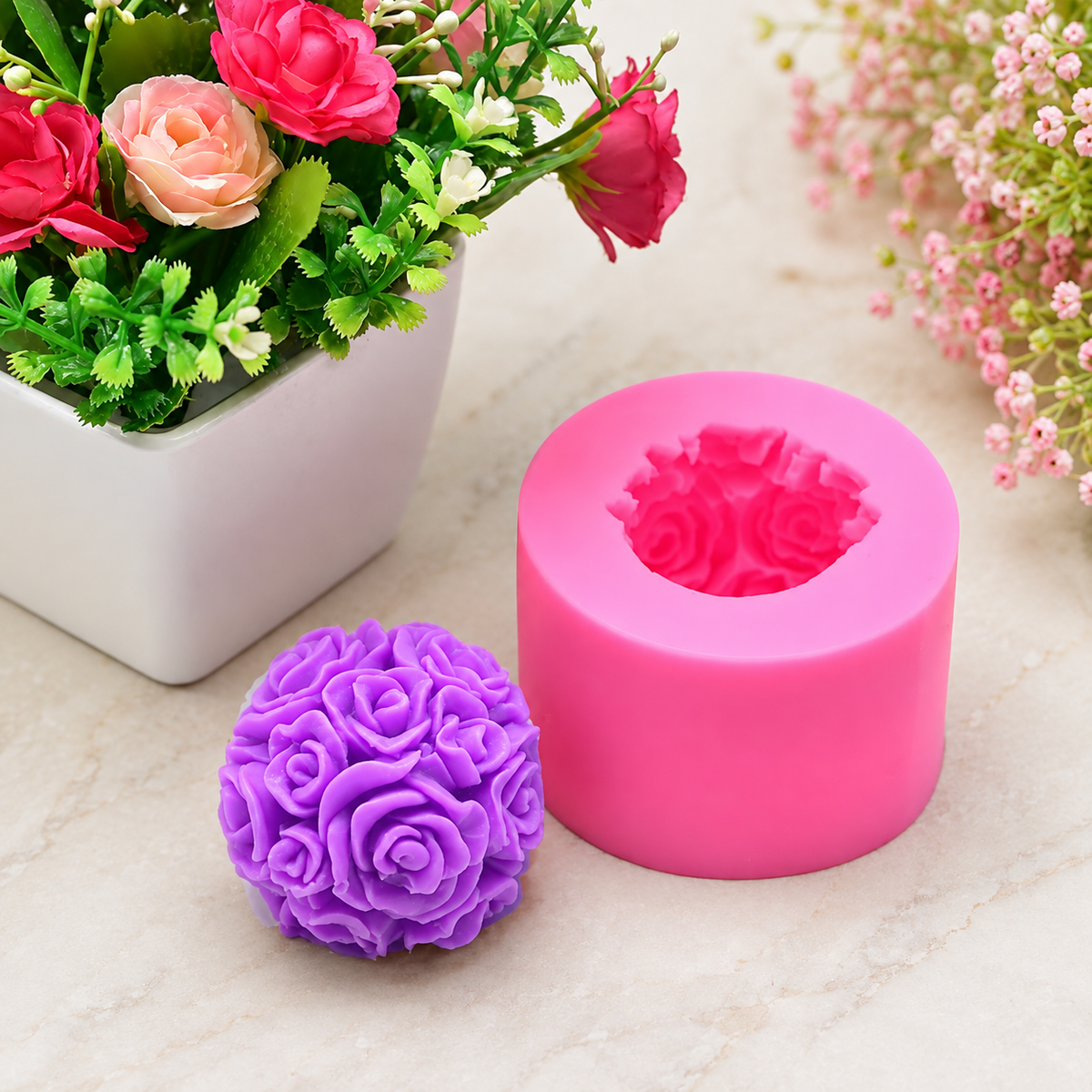 WCM001 Rose Ball Mold (own)