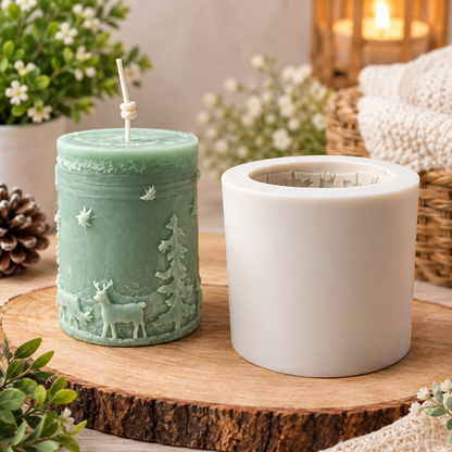 WCM004 Deer Candle Mold