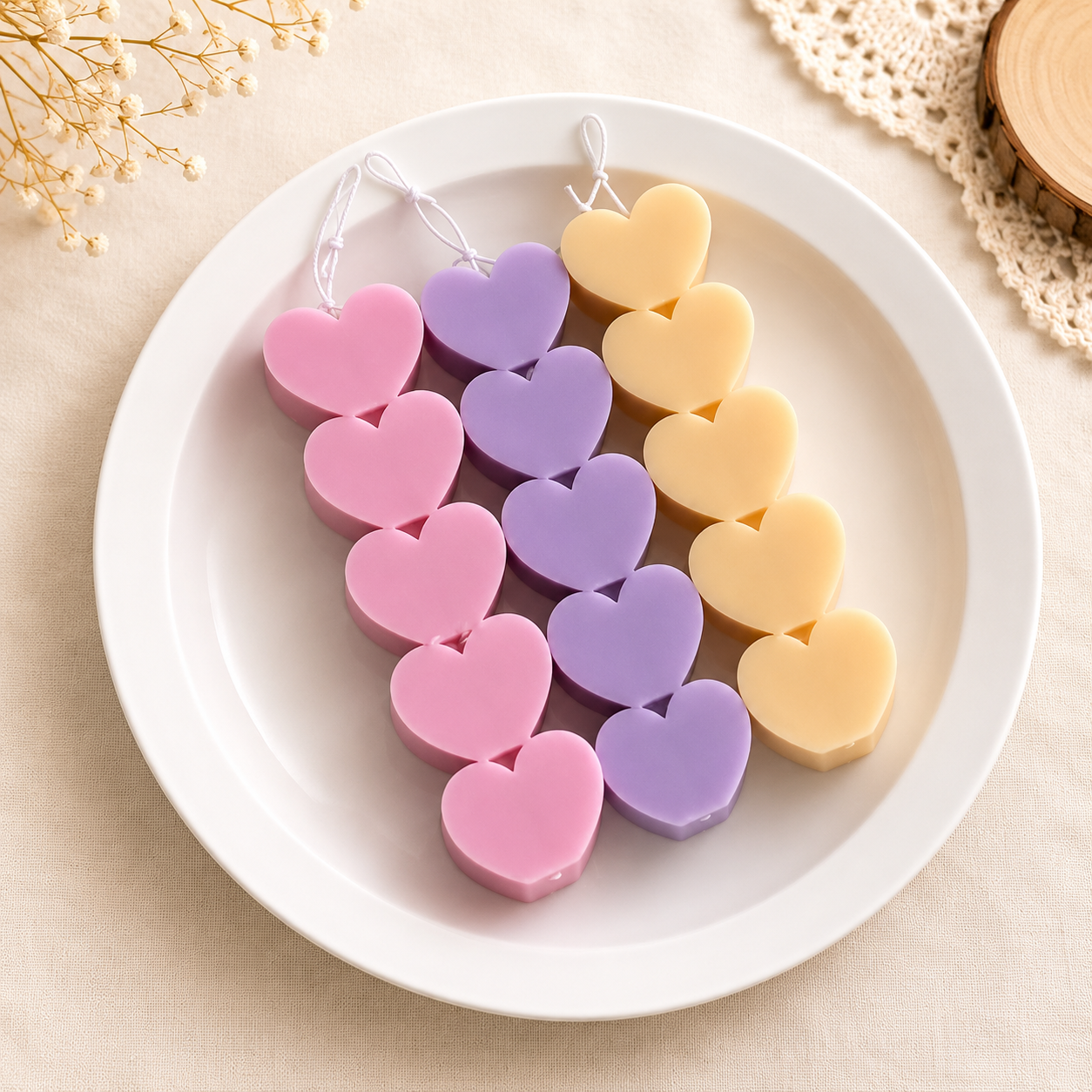 WCM028 5 Hearts Mold(own)