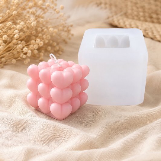 WCM050 Cubic Love / heart bubble / Heart mold