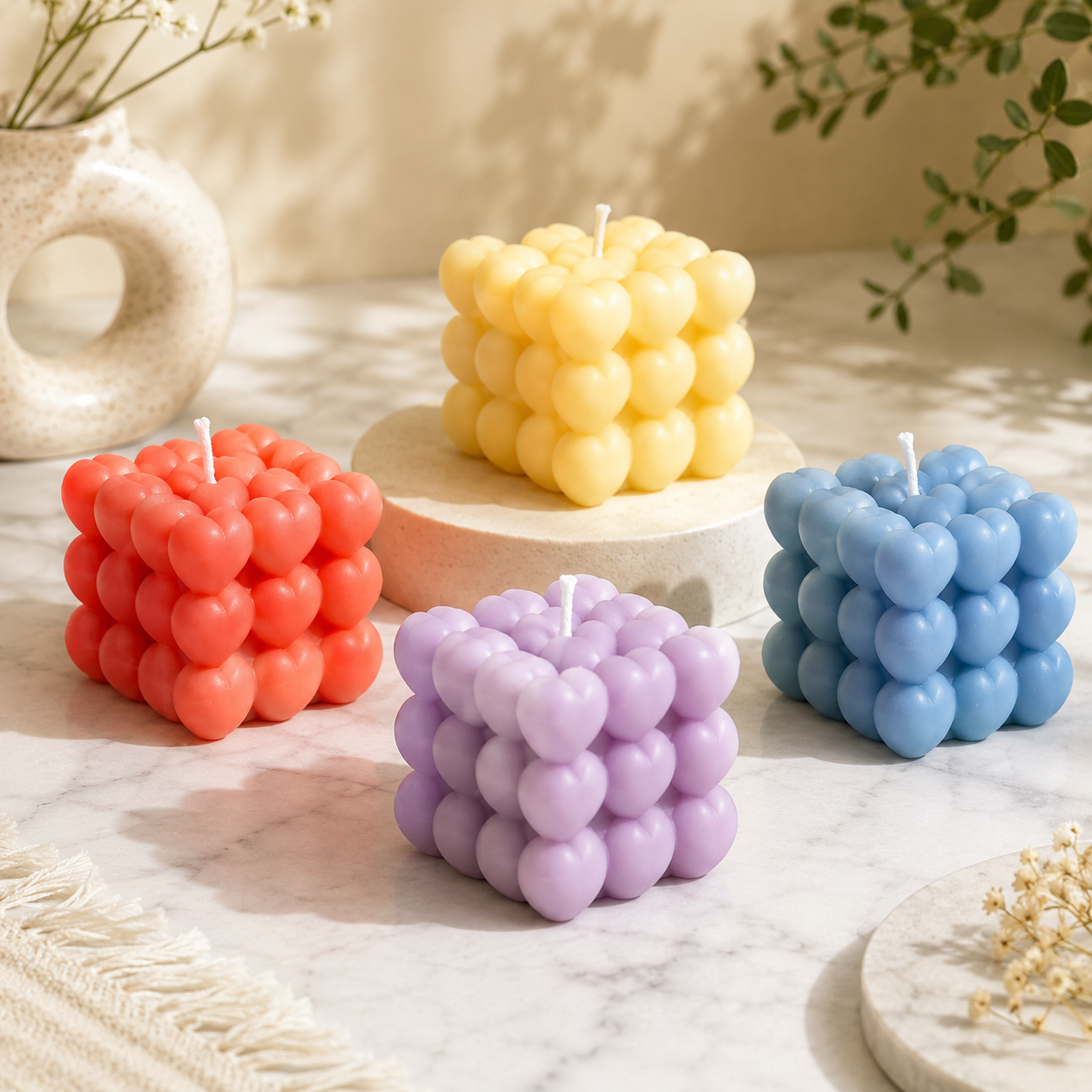 WCM050 Cubic Love / heart bubble / Heart mold