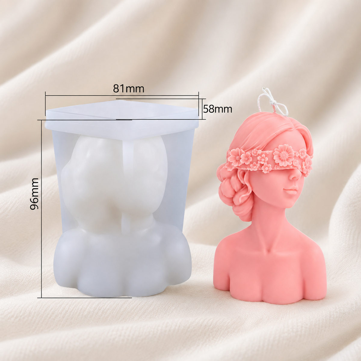 Flower Blindfold Lady I WCM106