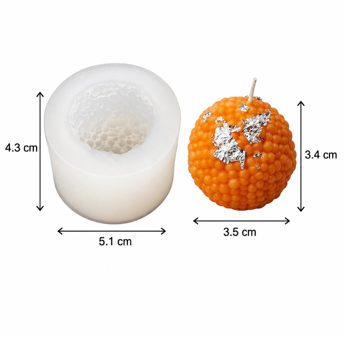 WCM223 Motichoor Laddu/ laddo mold(own)