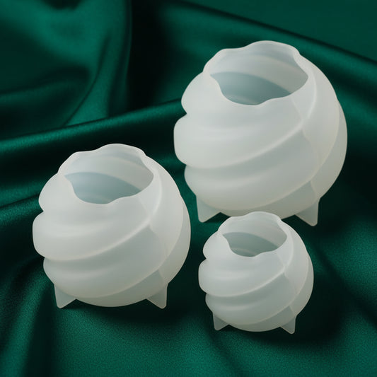 3 Pcs Spiral Ball candle mold | WCM824
