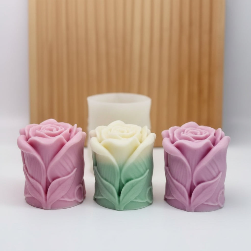 Rose Bud Silicone Candles Mould | WCM825