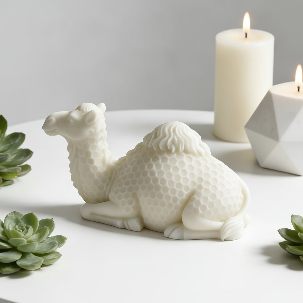 3D Sitting Camel Silicone Mold | WCM832