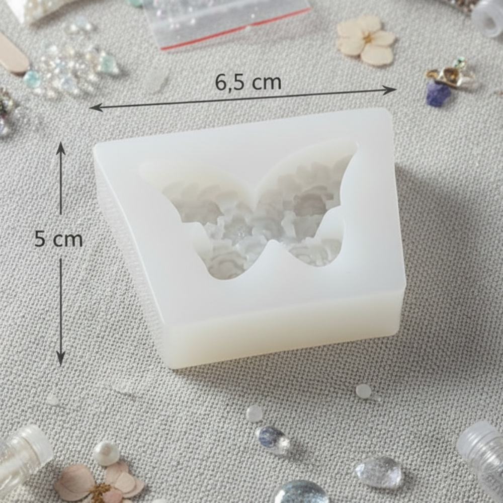 3D floral butterfly silicone mold | WCM834 (OWN)