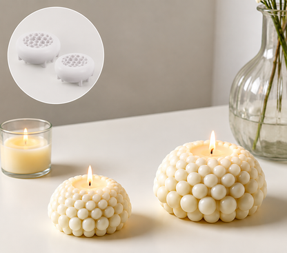 Bubble Flower Candle Silicone Mold