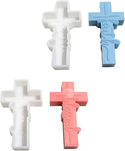 Blessed Cross Silicone Mold for Candle, Soap, Resin & Concrete Making | WCM886