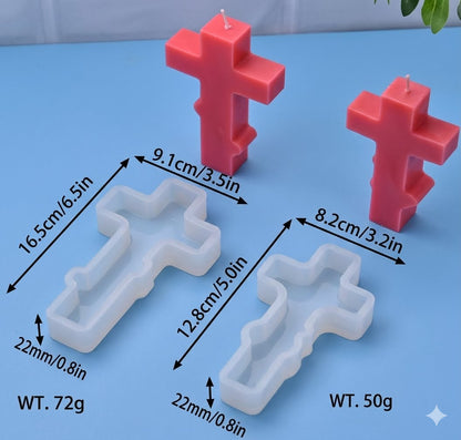 Blessed Cross Silicone Mold for Candle, Soap, Resin & Concrete Making | WCM886