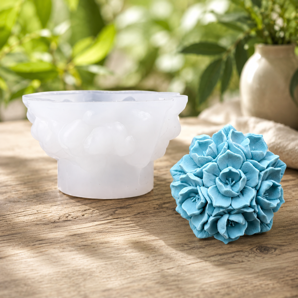 WCM901 Bloom Cluster Candle Mold