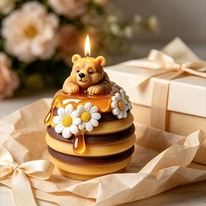 WCM909 Honey Bear Hive Silicone Candle Mold