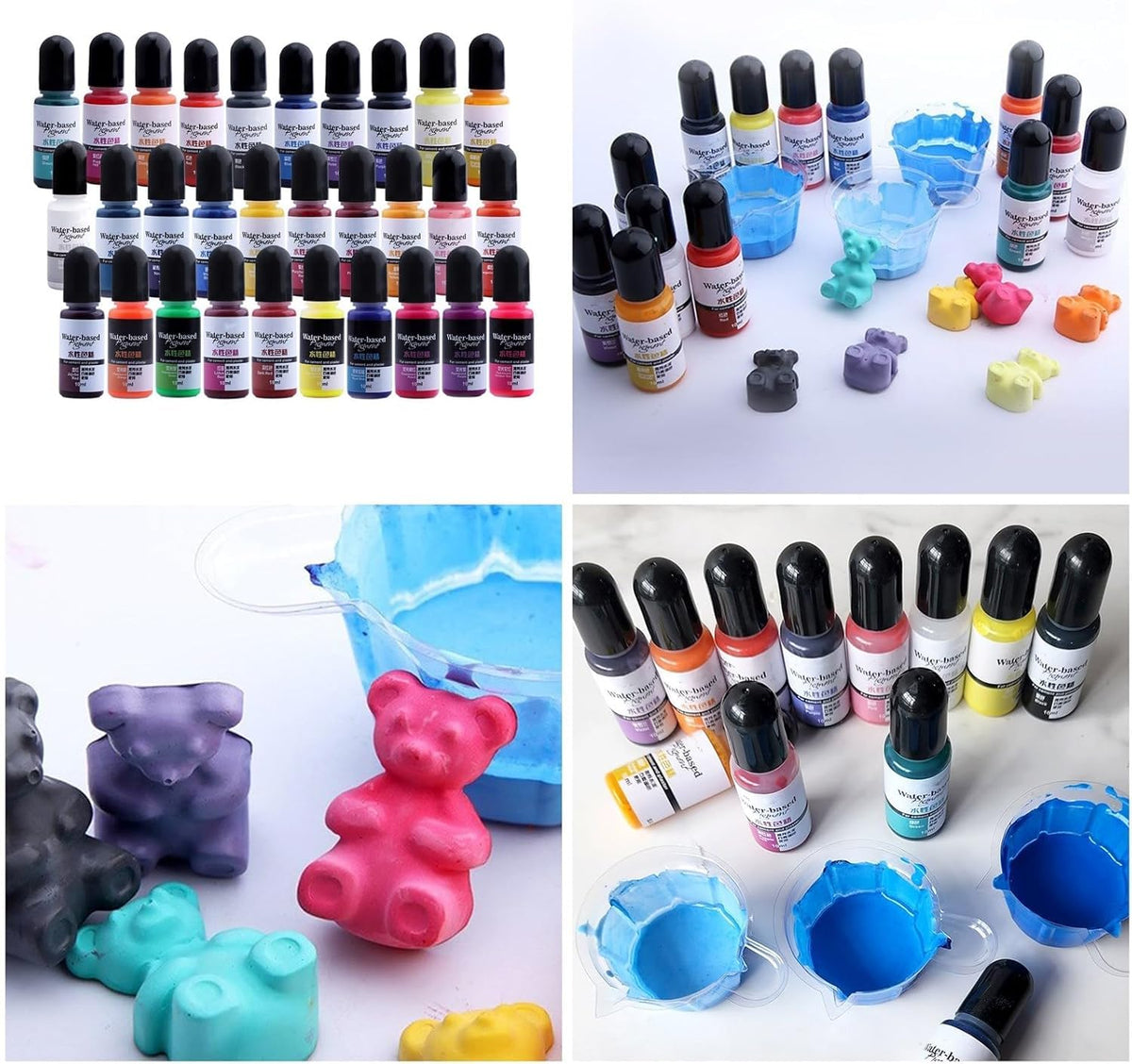 Water-Based Pigment for gypsum & ecocasting 30 shades  | COL-CON001