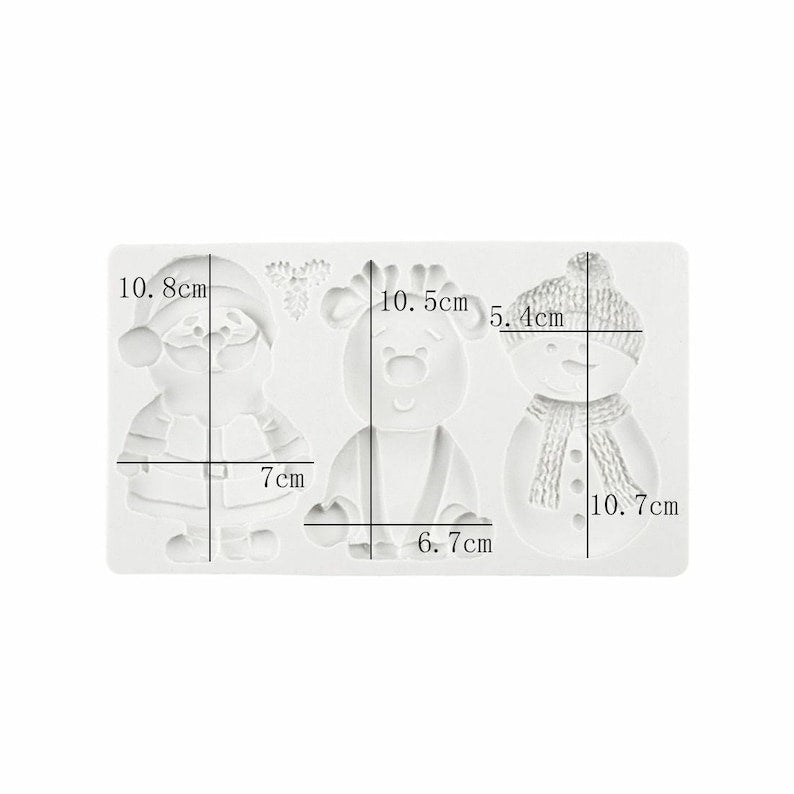 Sitting Santa, Reindeer & Snowman Set CFM376 (own)