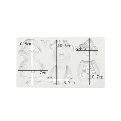 Sitting Santa, Reindeer & Snowman Set CFM376 (own)