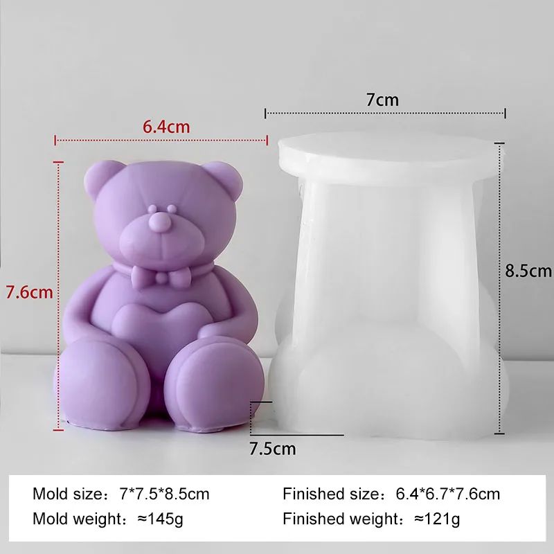 Heart-Hug Cuddly Bear Mould WCM774
