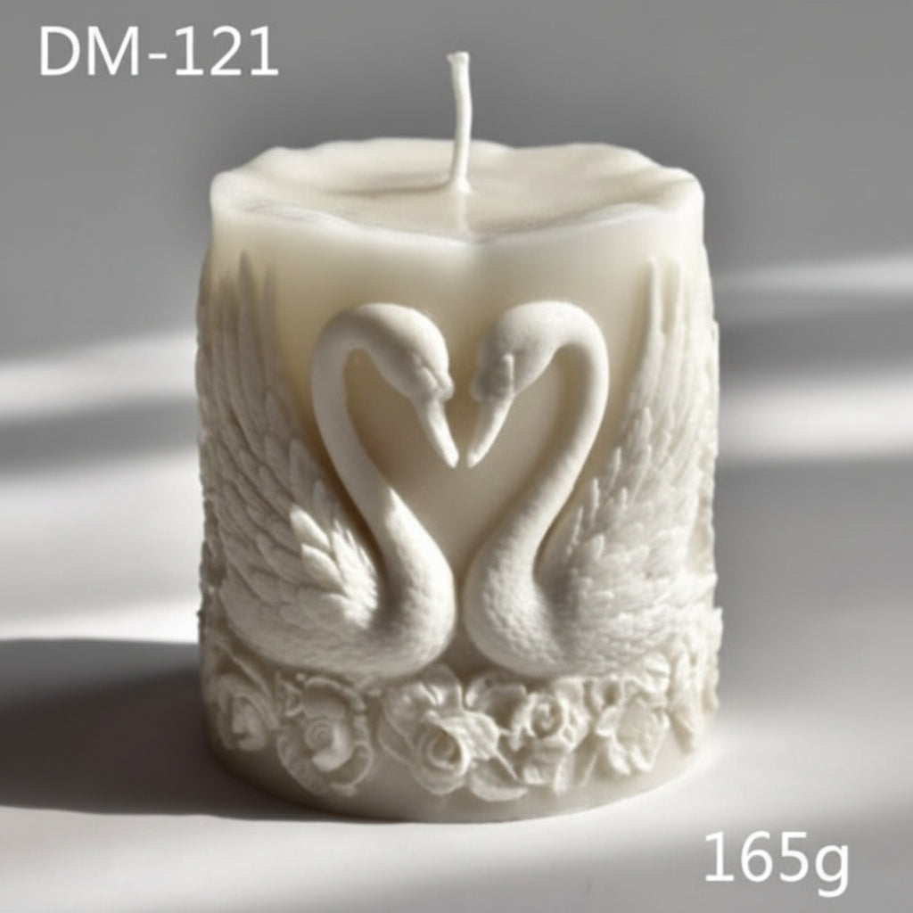 WCM782 Swan Heart Pillar Candle Mould