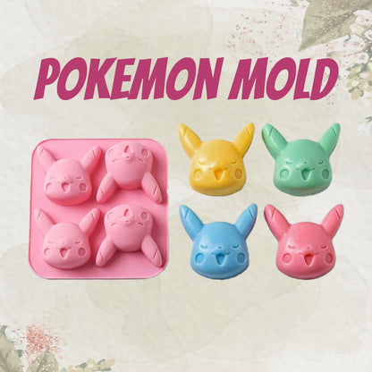 4-Cavity Pokemon Silicone Mold | SSM266