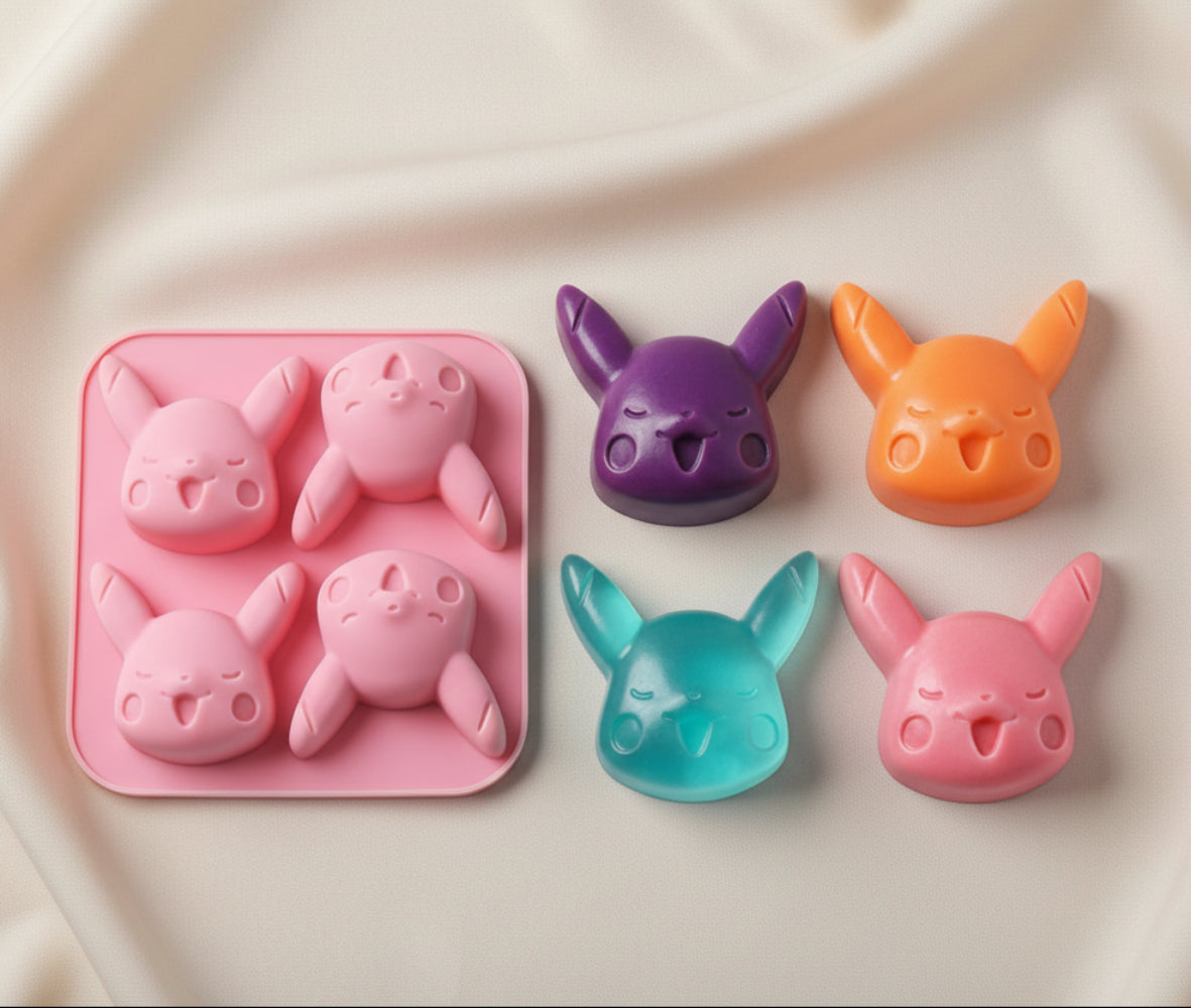 4-Cavity Pokemon Silicone Mold | SSM266